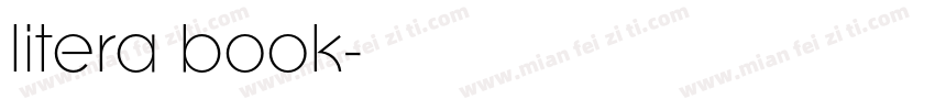 litera book字体转换
